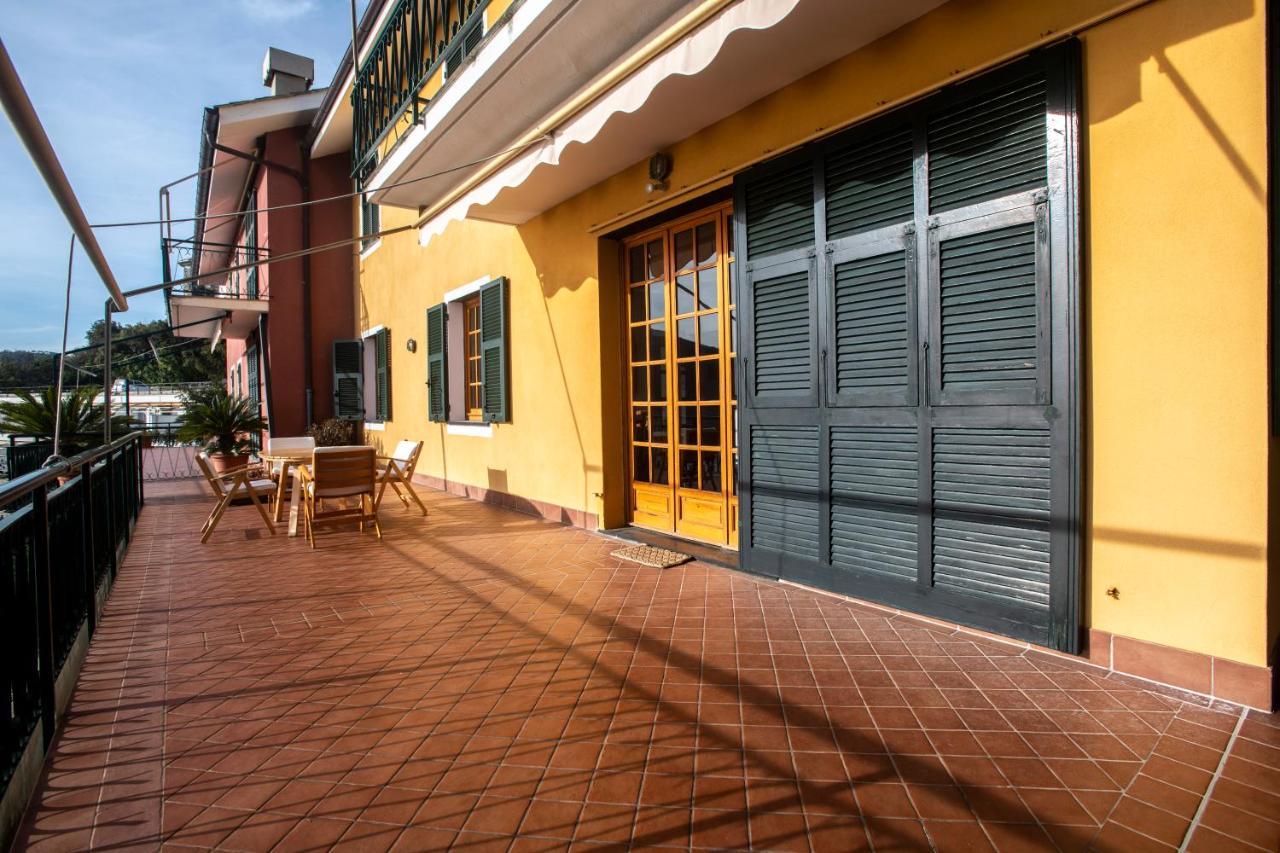 080 - La Villa Storica Il Vigneto 45B, Terrazza Sul Mare - Parcheggio Privato Gratis Монелья Екстер'єр фото
