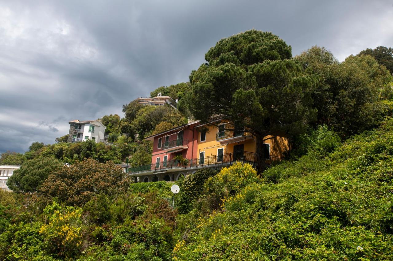 080 - La Villa Storica Il Vigneto 45B, Terrazza Sul Mare - Parcheggio Privato Gratis Монелья Екстер'єр фото