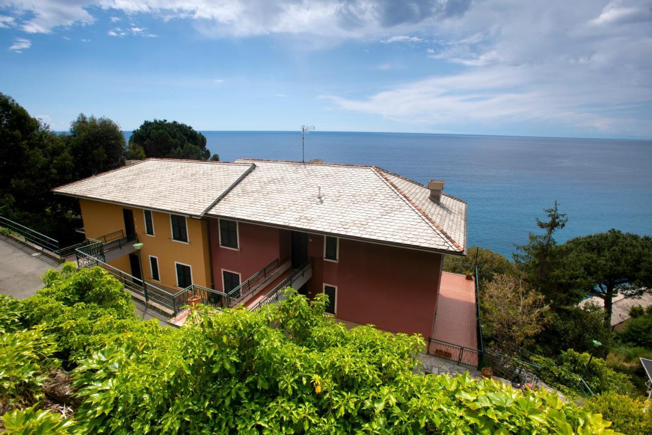 080 - La Villa Storica Il Vigneto 45B, Terrazza Sul Mare - Parcheggio Privato Gratis Монелья Екстер'єр фото