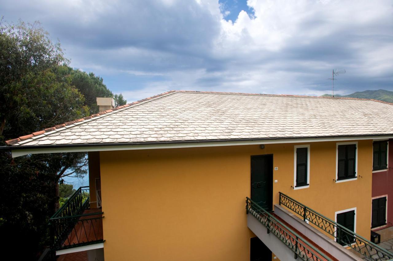 080 - La Villa Storica Il Vigneto 45B, Terrazza Sul Mare - Parcheggio Privato Gratis Монелья Екстер'єр фото