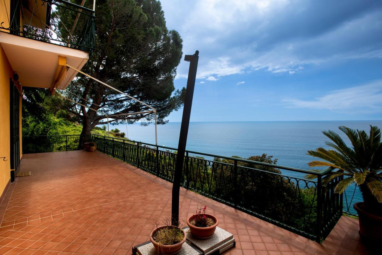 080 - La Villa Storica Il Vigneto 45B, Terrazza Sul Mare - Parcheggio Privato Gratis Монелья Екстер'єр фото